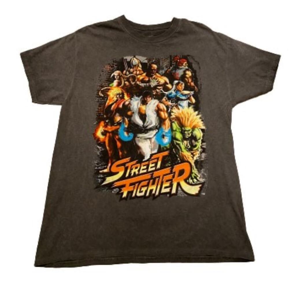 Street Fighter Adult SM Capcom Video Game Cool Kids Graphic T-shirt